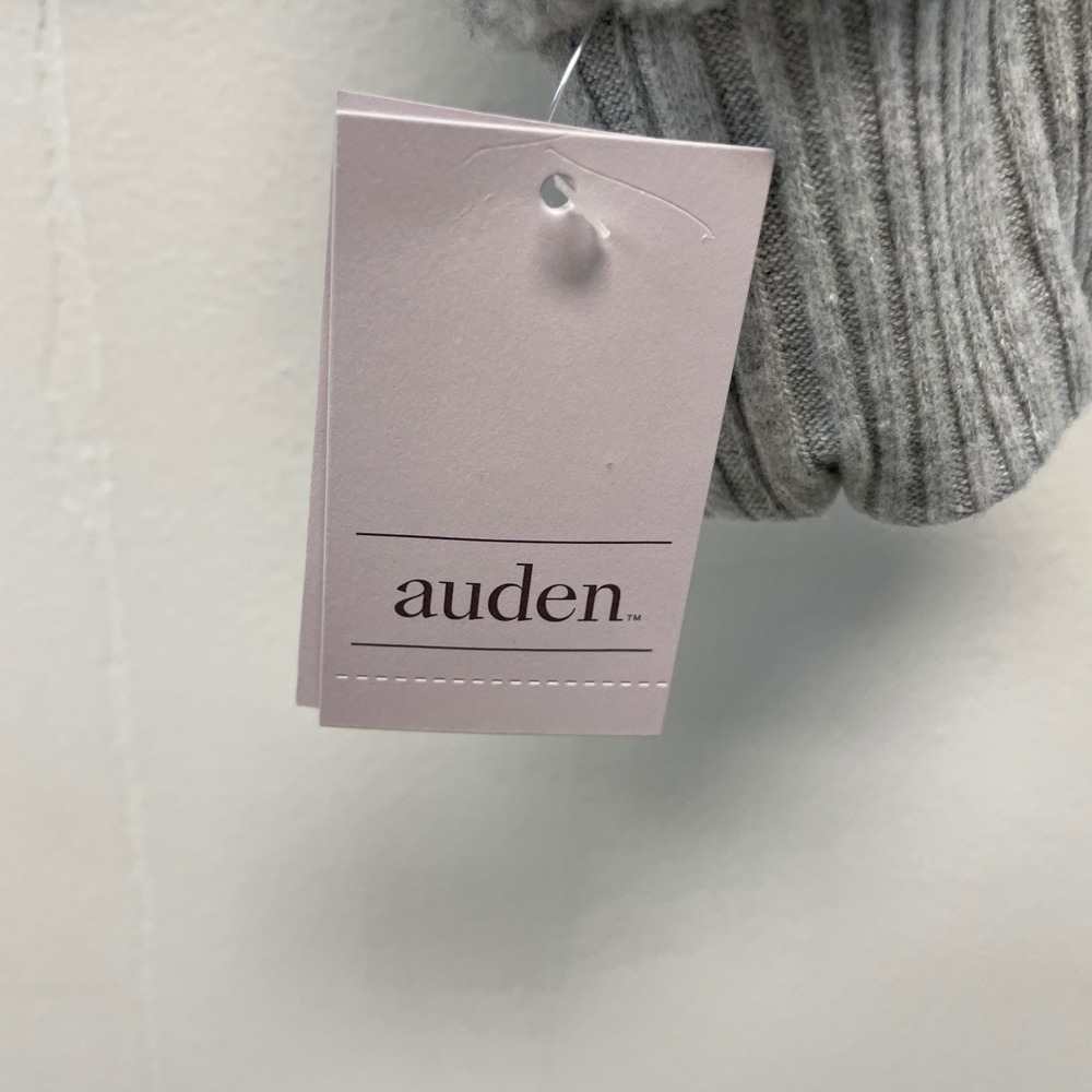 Auden Women's Gray Teddy Long Sleeve Pullover Sweatshirt Size Small - Picture 4 of 6